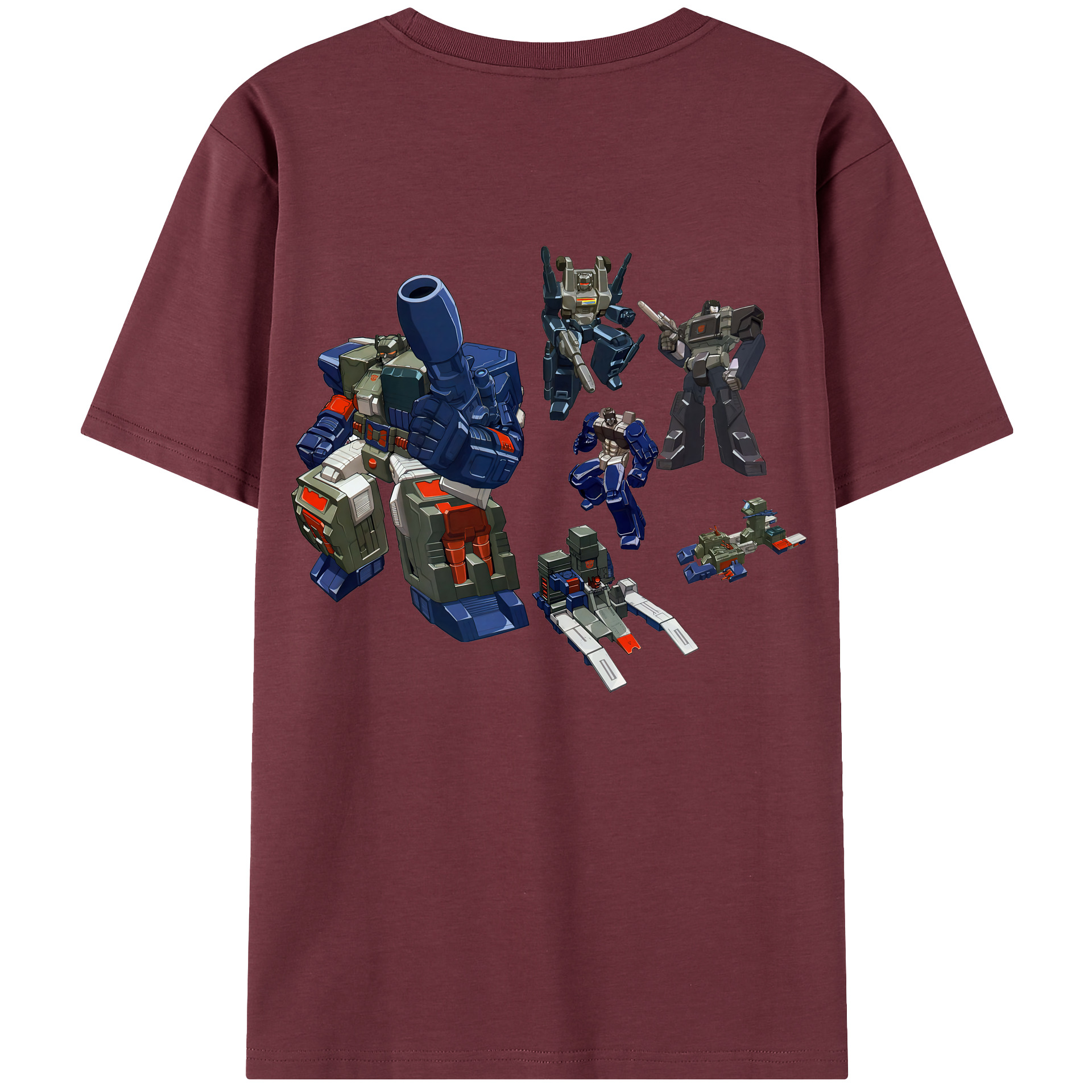 （画像用） Transformers トランスフォーマー 綿100％半袖Tシャツ（背面プリント）